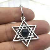 NEW ARRIVAL Judaism Menorah Star of David Charming Drop Dangle Earrings - The Jewellery Supermarket