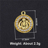 NEW Religious Islamic Muslim Allah Charms Cz Rhinestones Crescent Pendants For Eid al-Fitr - The Jewellery Supermarket