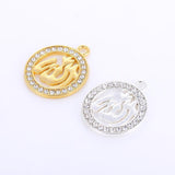 NEW Religious Islamic Muslim Allah Charms Cz Rhinestones Crescent Pendants For Eid al-Fitr - The Jewellery Supermarket