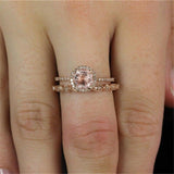 New Vintage Elegant Set AAA+ Cubic Zirconia Wedding Engagement Bridal Couple Rings For Women - The Jewellery Supermarket