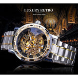 NEW - Top Brand Luxury Transparent Fashion Diamond Royal Design Skeleton Wrist Watch - The Jewellery Supermarket