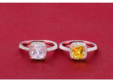 NEW ARRIVAL Original Design White Yellow Pink Colour AAA+ Quality CZ Diamonds Engagement Rings - The Jewellery Supermarket