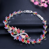 Luxury Women AAA+ Zirconia Large White Flower Charm Bracelets - The Jewellery Supermarket
