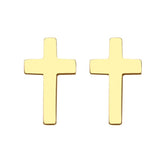 NEW ARRIVAL Cross Designed Gold Color Stainless Steel Stud Earring For Women - The Jewellery Supermarket
