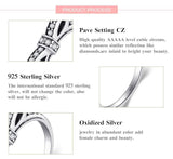 Lovely Women Silver Authentic 925 sterling Stackable AAA+ CZ Diamonds Ring - The Jewellery Supermarket
