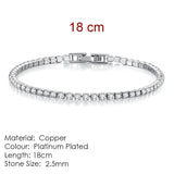 Luxury Style 4 Color 4 Claws Mosaic AAA+ Cubic Zirconia Simulated Diamonds Silver Color Tennis Bracelets - The Jewellery Supermarket