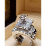 NEW ARRIVAL Luxury AAA+ Quality Cubic Zirconia Bride Wedding Ring Set for Women - The Jewellery Supermarket