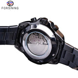 NEW MENS WATCHES - Top Brand Luxury Three Dial Calendar Stainless Steel Mechanical Automatic Watch - The Jewellery Supermarket