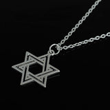 NEW Star of David Hexagram Vintage Religious Pendant Necklace for Men and Women - The Jewellery Supermarket