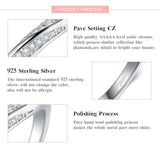 Luxury Women Silver Sterling Irregular Stackable Clear CZ Diamonds Ring For Party Jewelry Gift - The Jewellery Supermarket