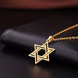 NEW Star of David Hexagram Vintage Religious Pendant Necklace for Men and Women - The Jewellery Supermarket