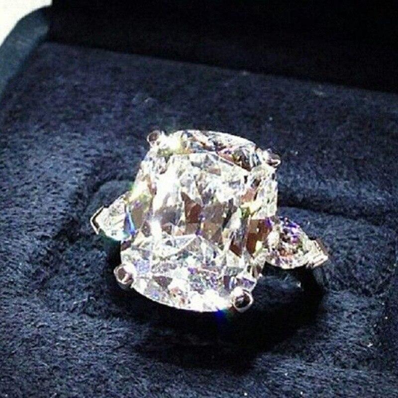 New Arrival Luxury High End Cushion Cut Designer AAA+ Quality CZ Diamonds Engagement Ring - The Jewellery Supermarket