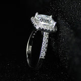 Dazzling Luxury Designer Cushion Cut AAA+ Cubic Zirconia Diamonds Fashion Ring - The Jewellery Supermarket