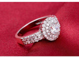 Exquisite Design Classic Pave Setting AAA+ Cubic Zirconia Diamonds Luxury Ring - The Jewellery Supermarket