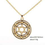 NEW Hollow Out Star of David Seal of Solomon Talisman Jewish Pendant Necklace - The Jewellery Supermarket