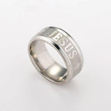 Best Seller 8mm Stainless Steel Religious Jesus Cross Ring - Christian Jewelry - The Jewellery Supermarket