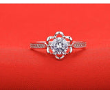 Delightful Designer Flower style Fancy Round Cut CZ Diamonds Luxury Fashion Ring - The Jewellery Supermarket