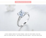 New Arrival Silver Bridal AAA+ Cubic Zirconia Diamonds Engagement Ring - The Jewellery Supermarket