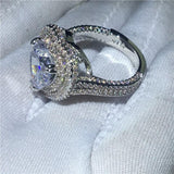 NEW Big Heart shape 6ct AAAA Quality Cubic Zirconia Promise Engagement Rings - The Jewellery Supermarket