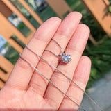 Lovely 1 Carat D Color ♥︎ High Quality Moissanite Diamond ♥︎ Real Silver Pendant Necklace - The Jewellery Supermarket