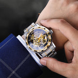 NEW - Top Brand Luxury Transparent Fashion Diamond Royal Design Skeleton Wrist Watch - The Jewellery Supermarket