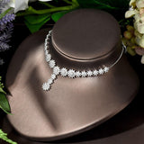NEW Artistic Vintage AAA+ Cubic Zirconia Diamonds Flower Ring Jewelry Sets - The Jewellery Supermarket