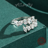 NEW Dazzling Geometric AAAA Quality Simulated Diamonds Adjustable Luxury Ring - The Jewellery Supermarket