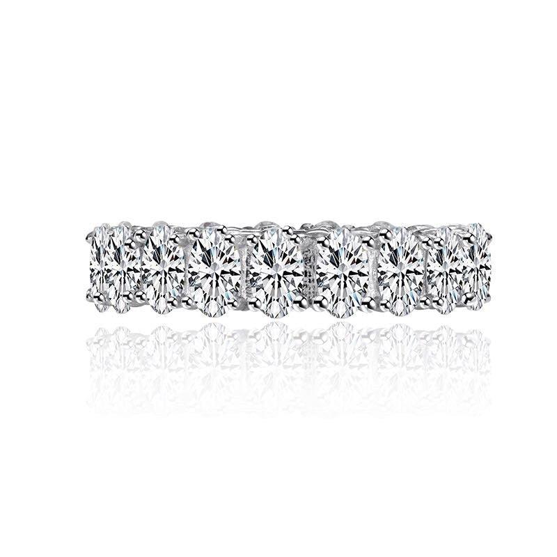 NEW VINTAGE RINGS Luxury Oval cut 8ct AAAAA CZ Sterling Silver Rings - The Jewellery Supermarket