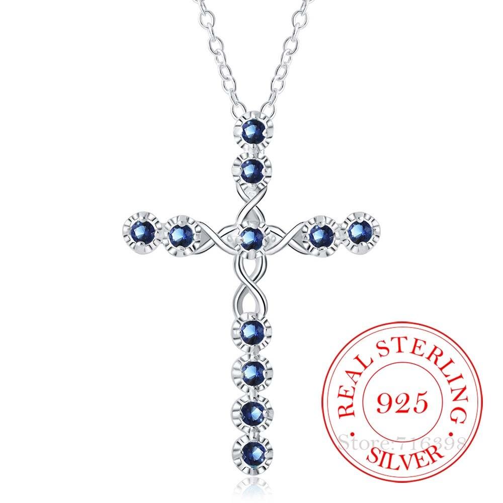 New Arrival Fashion Sterling Silver CZ Diamonds Cross Pendants Necklaces for Women - Fine Christian Jewellery - The Jewellery Supermarket