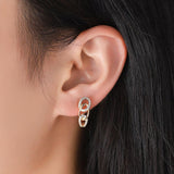 Natural AAA+ Zircon Cute Aesthetic Jewellery Stud Earrings - The Jewellery Supermarket