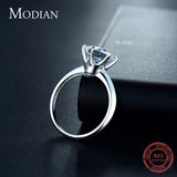Stunning Clear Six Claw AAA+ Cubic Zirconia Diamonds Sterling Silver Ring - The Jewellery Supermarket
