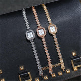 BEST SELLER Luxury Bling Fashion Rose Gold, Gold, Silver Colour Simulated Diamonds Bracelet Ladies Watches - The Jewellery Supermarket