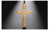 New Arrival Celtics Knot Pendant Stainless Steel Religious Jesus Cross Necklaces - Vintage Amulet Jewellery - The Jewellery Supermarket