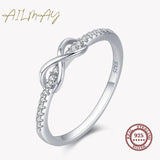 NEW - Infinity Love Infinity AAAA Quality Simulated Diamonds Fine Ring - The Jewellery Supermarket