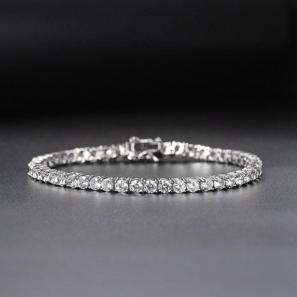 Crystal Tennis Bracelets for Women - Luxury AAA+ Cubic Zirconia Simulated Diamonds Gold Colour Jewellery - The Jewellery Supermarket