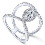 GREAT GIFT IDEAS - Lovely Silver Color AAA+ Cubic Zirconia Diamonds Ring - The Jewellery Supermarket