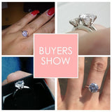 Stunning Clear Six Claw AAA+ Cubic Zirconia Diamonds Sterling Silver Ring - The Jewellery Supermarket