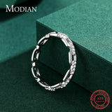 Charming Geometric Clear AAA+ CZ Diamonds Exquisite Stackable Ring - The Jewellery Supermarket