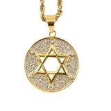 NEW ARRIVAL Jewish Star of David Necklace Long Chain Womens Religious Necklace - The Jewellery Supermarket