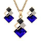 New Design Fashion Crystal Pendants Necklace Earrings Sets for Women Jewelry Set - The Jewellery Supermarket