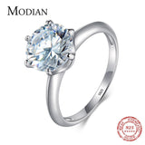 3Ct 925 Silver Clear Six claw AAAA Simulared Diamonds Fashion Wedding Engagement Classic Fine Jewellery