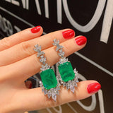 New Arrival Sterling Silver Emerald Gemstone Luxury Fine Jewellery Set - The Jewellery Supermarket