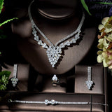 NEW - Brilliant Crystal AAA+ Cubic Zirconia Diamonds Jewellery Set - The Jewellery Supermarket