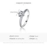 Appealing Silver Shine Classic AAA+ Cubic Zirconia Diamond Ring - The Jewellery Supermarket