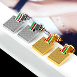 NEW - Famous Brand Designer Rectangle Square Pattern Stainless Steel Jewellery Sets For Women - The Jewellery Supermarket