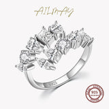 NEW Dazzling Geometric AAAA Quality Simulated Diamonds Adjustable Luxury Ring - The Jewellery Supermarket