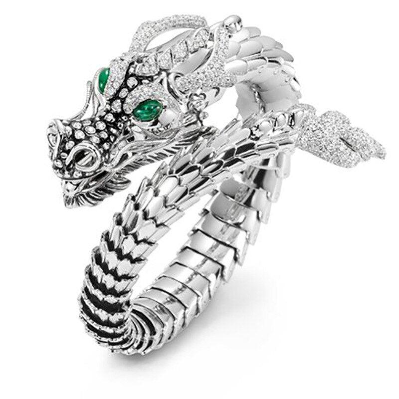 New Arrival - Exaggerated Dragon Silver Colour Fashion Ring - The Jewellery Supermarket