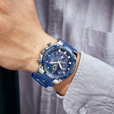 New Watches - Luxury Brand Big Dial Waterproof Quartz Sports Chronograph Watch - The Jewellery Supermarket