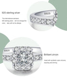 NEW ARRIVAL AAAA Quality Simulated Diamonds Rectangle Fine Ring - The Jewellery Supermarket