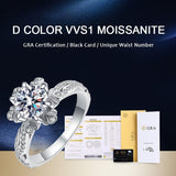 Brilliant Round Diamond Real High Quality Moissanite Diamonds Rings For Women - Luxury Jewellery - The Jewellery Supermarket